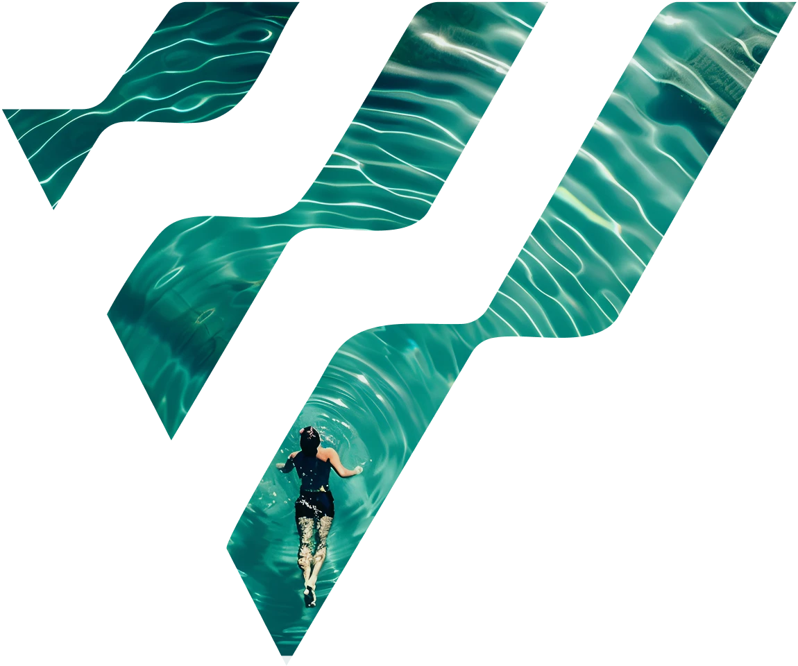 person swimming in body of water